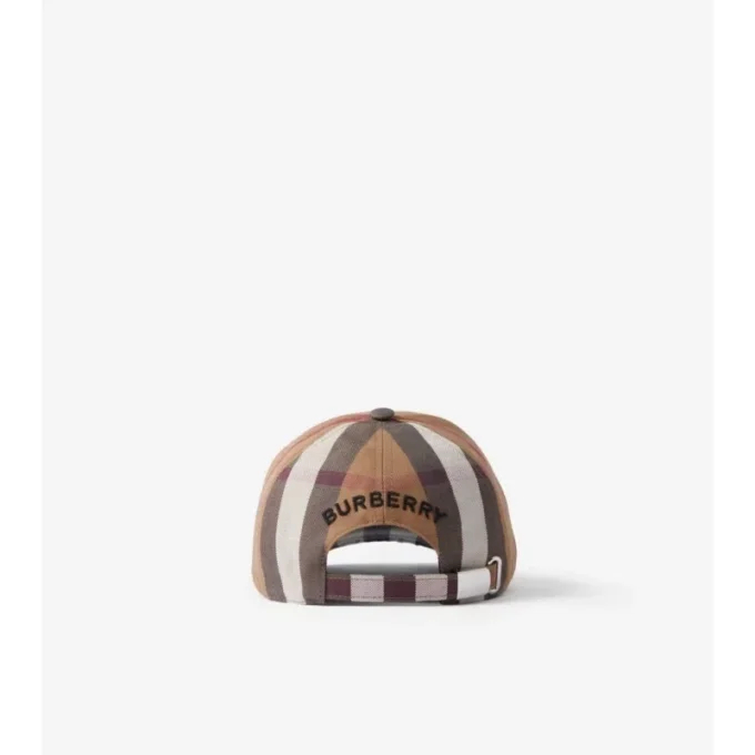 Czapka z daszkiem z bawełny w kratę Czapka z daszkiem z bawełny w kratę
