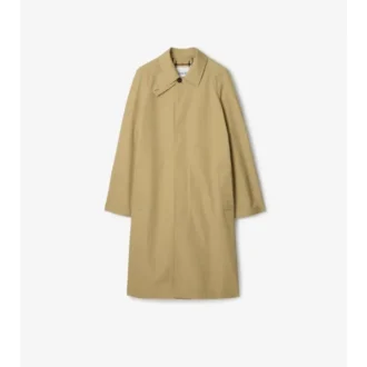 Długi Car Coat z bawełny