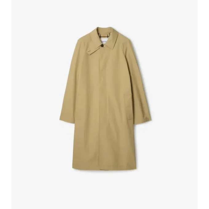 Długi Car Coat z bawełny Długi Car Coat z bawełny