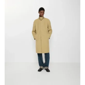 Długi Car Coat z bawełny