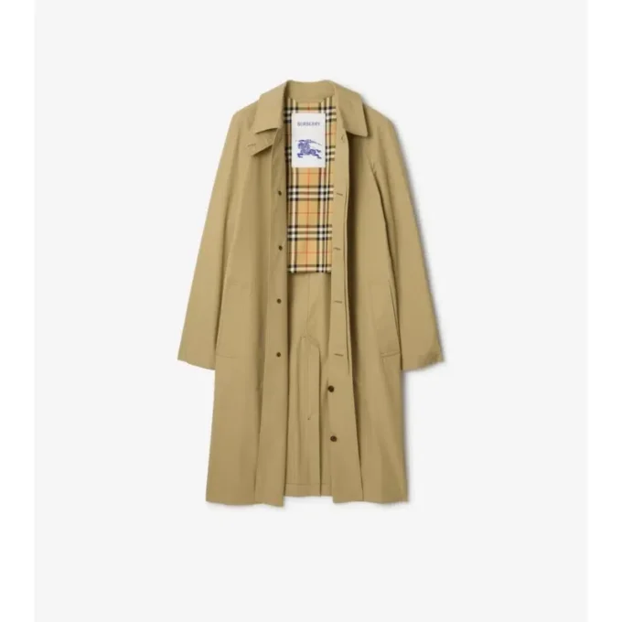 Długi Car Coat z bawełny Długi Car Coat z bawełny