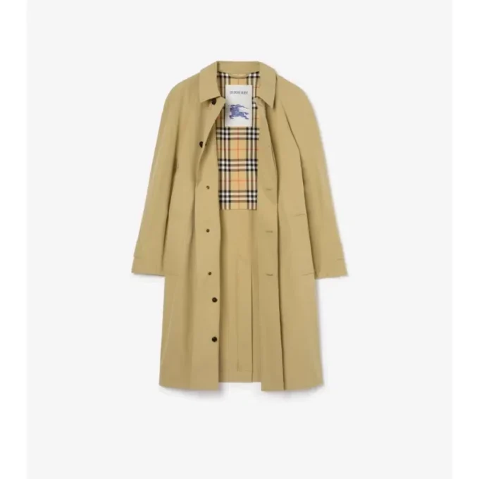 Długi Car Coat z bawełny Długi Car Coat z bawełny