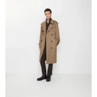 Długi Chestwood Gabardine Trench Coat
