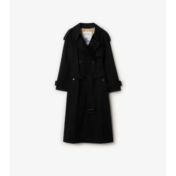 Długi Fitzrovia Trench Coat z gabardyny Długi Fitzrovia Trench Coat z gabardyny