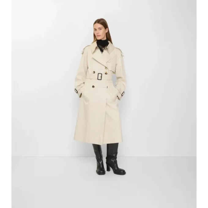 Długi Fitzrovia Trench Coat z gabardyny Długi Fitzrovia Trench Coat z gabardyny