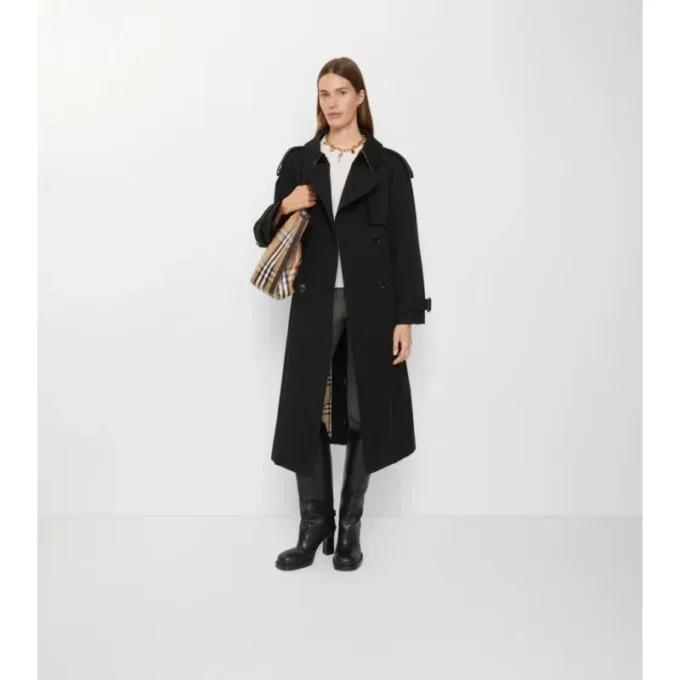 Długi Fitzrovia Trench Coat z gabardyny Długi Fitzrovia Trench Coat z gabardyny