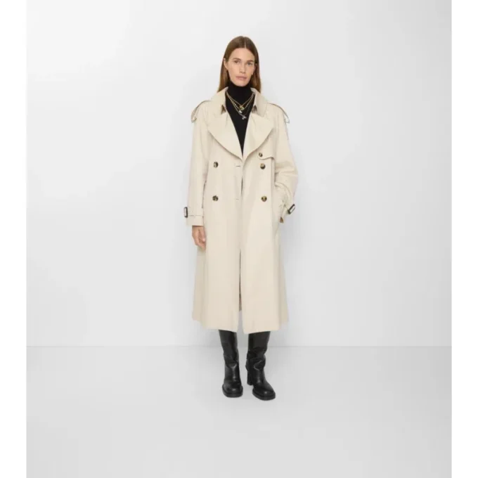 Długi Fitzrovia Trench Coat z gabardyny Długi Fitzrovia Trench Coat z gabardyny