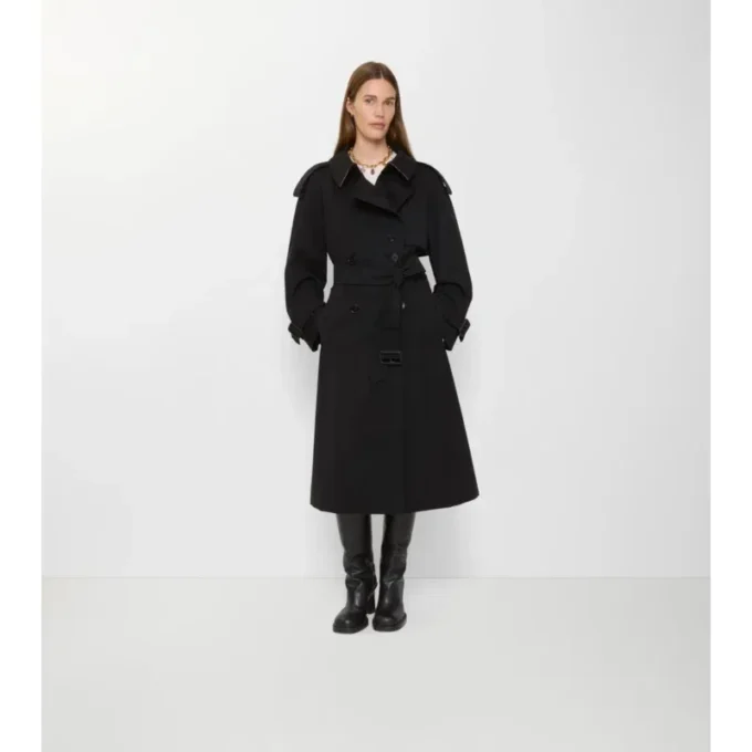 Długi Fitzrovia Trench Coat z gabardyny Długi Fitzrovia Trench Coat z gabardyny