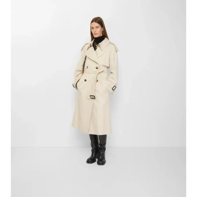 Długi Fitzrovia Trench Coat z gabardyny Długi Fitzrovia Trench Coat z gabardyny