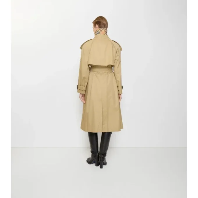 Długi Fitzrovia Trench Coat z gabardyny Długi Fitzrovia Trench Coat z gabardyny