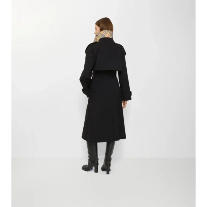 Długi Fitzrovia Trench Coat z gabardyny Długi Fitzrovia Trench Coat z gabardyny