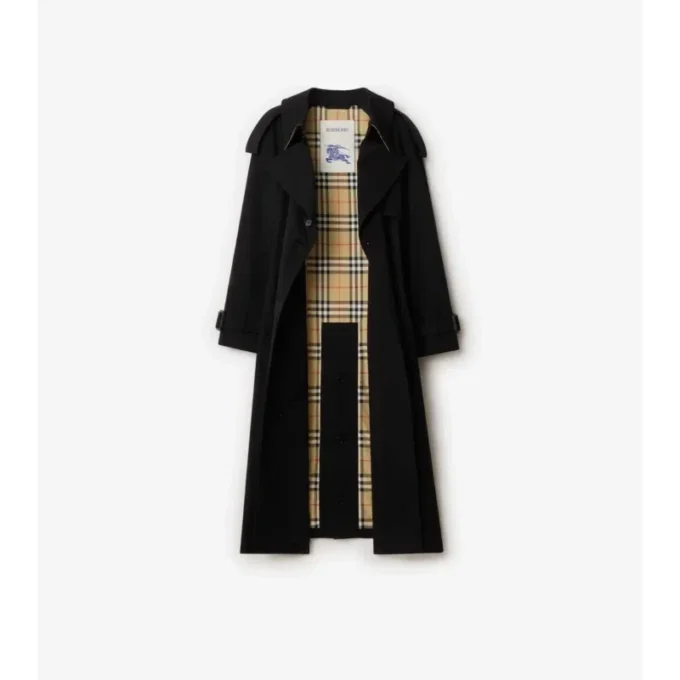 Długi Fitzrovia Trench Coat z gabardyny Długi Fitzrovia Trench Coat z gabardyny