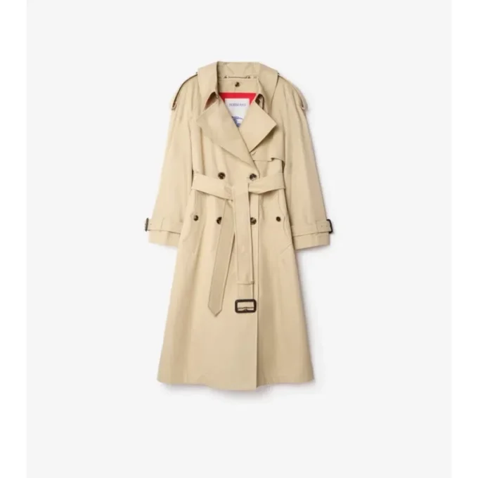 Długi Fitzrovia Trench Coat z gabardyny z ociepleniem Długi Fitzrovia Trench Coat z gabardyny z ociepleniem