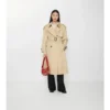 Długi Fitzrovia Trench Coat z gabardyny z ociepleniem Długi Fitzrovia Trench Coat z gabardyny z ociepleniem