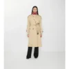 Długi Fitzrovia Trench Coat z gabardyny z ociepleniem Długi Fitzrovia Trench Coat z gabardyny z ociepleniem