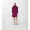 Długi jedwabny Trench Coat Foxfield