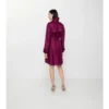 Długi jedwabny Trench Coat Foxfield