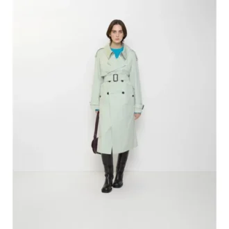 Długi, lekki bawełniany Fitzrovia Trench Coat