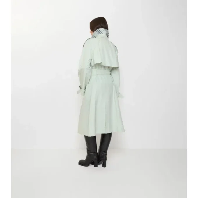Długi, lekki bawełniany Fitzrovia Trench Coat