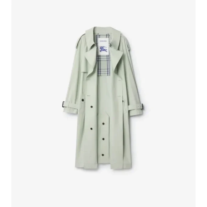 Długi, lekki bawełniany Fitzrovia Trench Coat