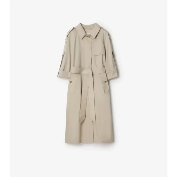 Długi, lekki Trench Coat