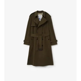 Długi, lekki Trench Coat z bawełny Długi, lekki Trench Coat z bawełny