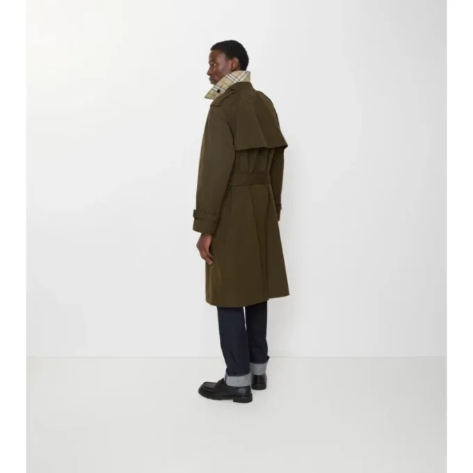 Długi, lekki Trench Coat z bawełny Długi, lekki Trench Coat z bawełny