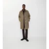 Długi płaszcz Car Coat Burberry z wełny w jodełkę Długi płaszcz Car Coat Burberry z wełny w jodełkę