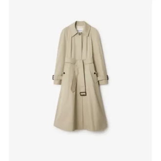 Długi płaszcz Car Coat Ellingham z gabardyny o kroju Fit-And-Flare