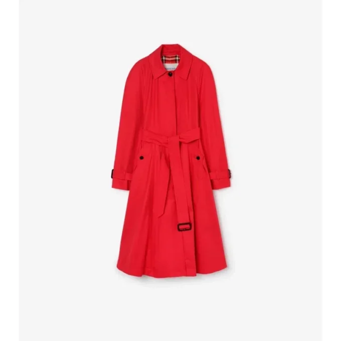 Długi płaszcz Car Coat Ellingham z gabardyny o kroju Fit-And-Flare Długi płaszcz Car Coat Ellingham z gabardyny o kroju Fit-And-Flare