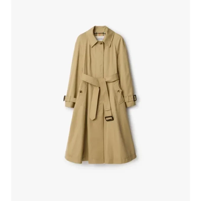 Długi płaszcz Car Coat Ellingham z gabardyny o kroju Fit-And-Flare