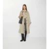 Długi płaszcz Car Coat Ellingham z gabardyny o kroju Fit-And-Flare