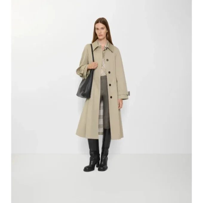 Długi płaszcz Car Coat Ellingham z gabardyny o kroju Fit-And-Flare