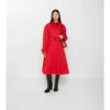 Długi płaszcz Car Coat Ellingham z gabardyny o kroju Fit-And-Flare Długi płaszcz Car Coat Ellingham z gabardyny o kroju Fit-And-Flare