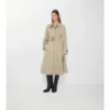 Długi płaszcz Car Coat Ellingham z gabardyny o kroju Fit-And-Flare