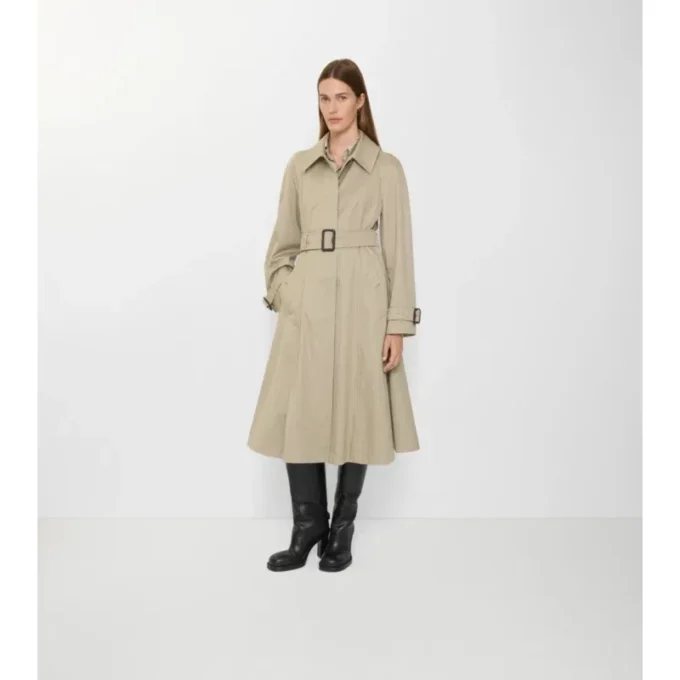 Długi płaszcz Car Coat Ellingham z gabardyny o kroju Fit-And-Flare