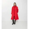 Długi płaszcz Car Coat Ellingham z gabardyny o kroju Fit-And-Flare Długi płaszcz Car Coat Ellingham z gabardyny o kroju Fit-And-Flare