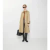 Długi płaszcz Car Coat Ellingham z gabardyny o kroju Fit-And-Flare