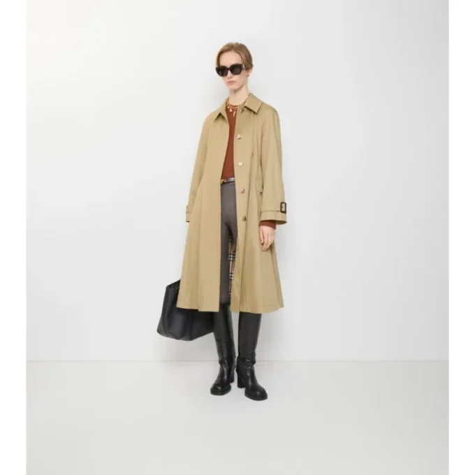 Długi płaszcz Car Coat Ellingham z gabardyny o kroju Fit-And-Flare