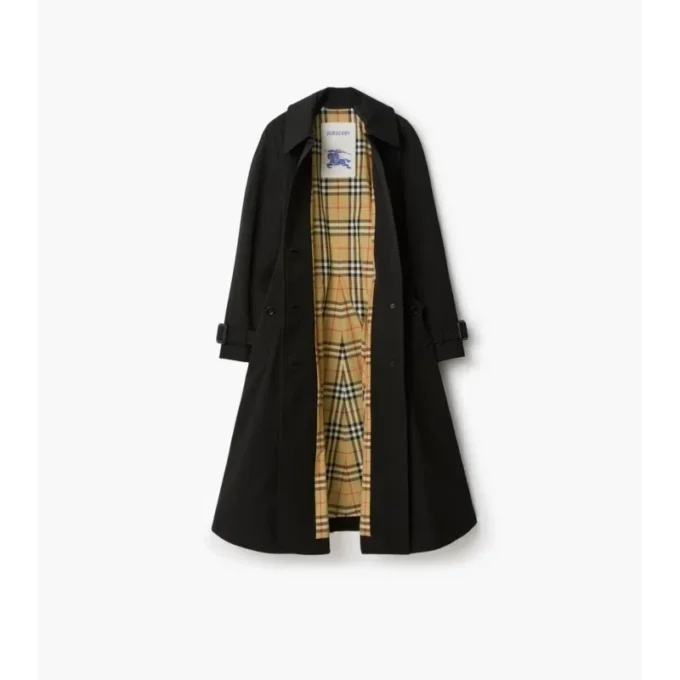 Długi płaszcz Car Coat Ellingham z gabardyny o kroju Fit-And-Flare