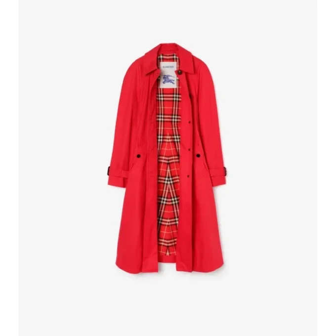 Długi płaszcz Car Coat Ellingham z gabardyny o kroju Fit-And-Flare Długi płaszcz Car Coat Ellingham z gabardyny o kroju Fit-And-Flare