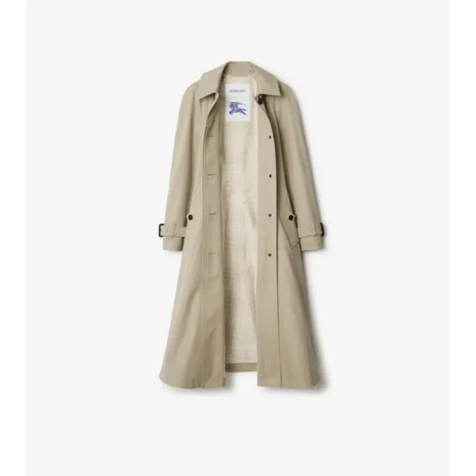 Długi płaszcz Car Coat Ellingham z gabardyny o kroju Fit-And-Flare