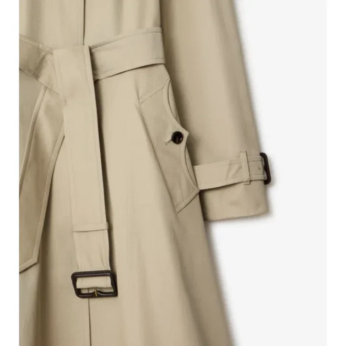 Długi płaszcz Car Coat Ellingham z gabardyny o kroju Fit-And-Flare