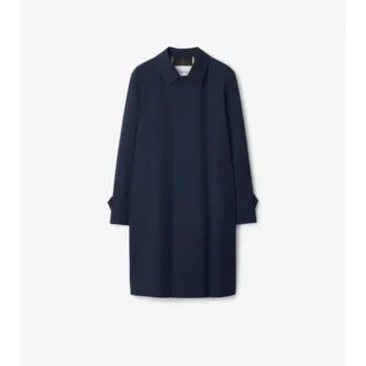Długi płaszcz Car Coat z gabardyny