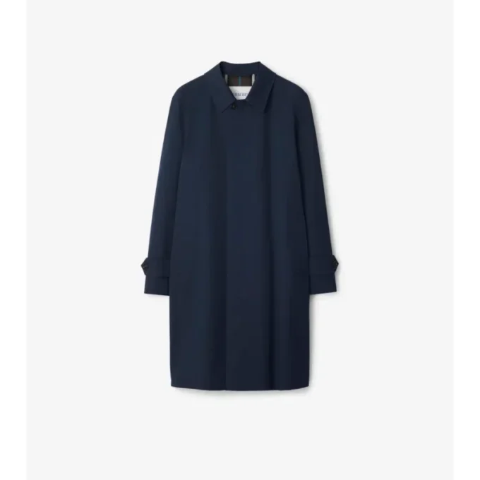 Długi płaszcz Car Coat z gabardyny