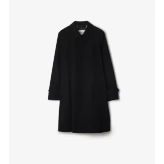Długi płaszcz Car Coat z gabardyny