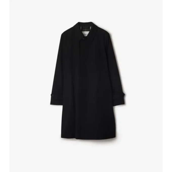 Długi płaszcz Car Coat z gabardyny