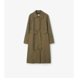Długi płaszcz Car Coat z gabardyny