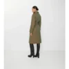 Długi płaszcz Car Coat z gabardyny