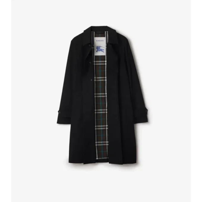 Długi płaszcz Car Coat z gabardyny